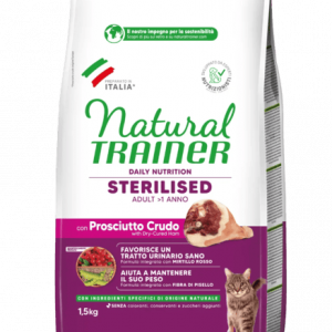 Natural Trainer Gatto Prosciutto Sterilized Daily Nutrition 1,5 Kg (1)