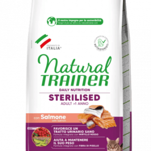 Natural Trainer Gatto Salmone Sterilized Daily Nutrition 10 Kg