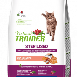 Natural Trainer Gatto Salmone Sterilized Daily Nutrition 3 Kg (1)