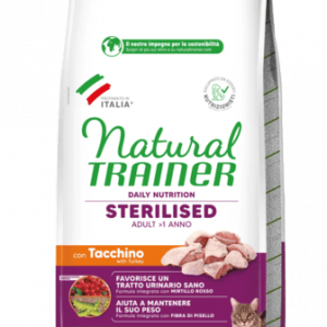 Natural Trainer Gatto Tacchino Sterilized Daily Nutrition 10 Kg (1)