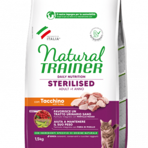 Natural Trainer Gatto Tacchino Sterilized Daily Nutrition 1,5 Kg (1)