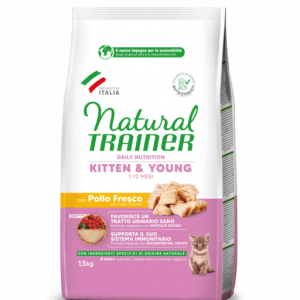 Natural Trainer Kitten Pollo Fresco Gatto Joung Daily Nutrition 1,5 Kg (1)