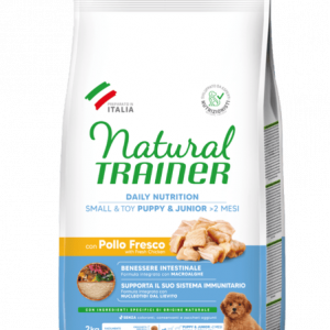 Natural Trainer Puppy & Junior Cane Pollo Fresco Mini Small Toy Daily Nutrition 2 Kg