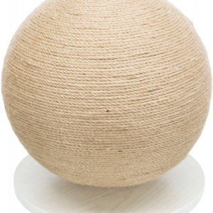 TIRAGRAFFI PALLA IN JUTA/LEGNO 29X31 CM