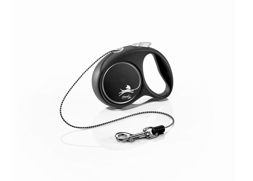 FLEXI DESIGN BLACK GUINZAGLIO CORDA XS 3 MT NERO