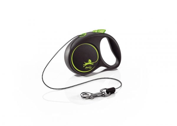 FLEXI DESIGN BLACK GUINZAGLIO CORDA XS 3 MT VERDE