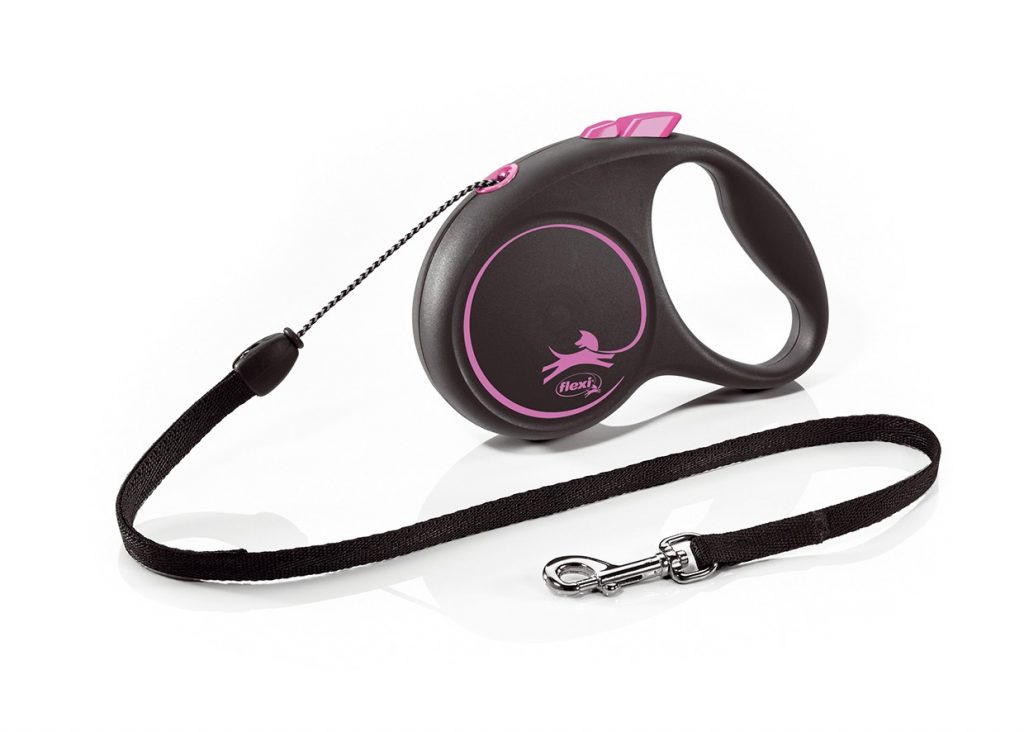 FLEXI DESIGN BLACK GUINZAGLIO CORDA S 5 MT ROSA