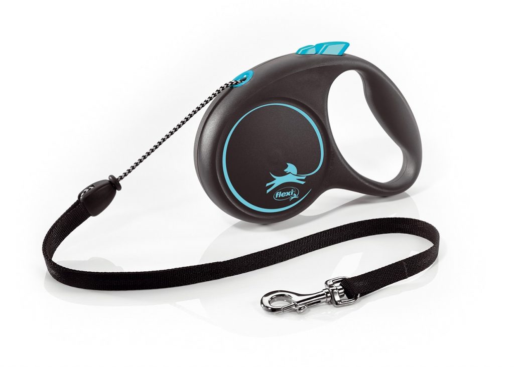 FLEXI DESIGN BLACK GUINZAGLIO CORDA M 5 MT BLU