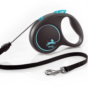 FLEXI DESIGN BLACK GUINZAGLIO CORDA M 5 MT BLU
