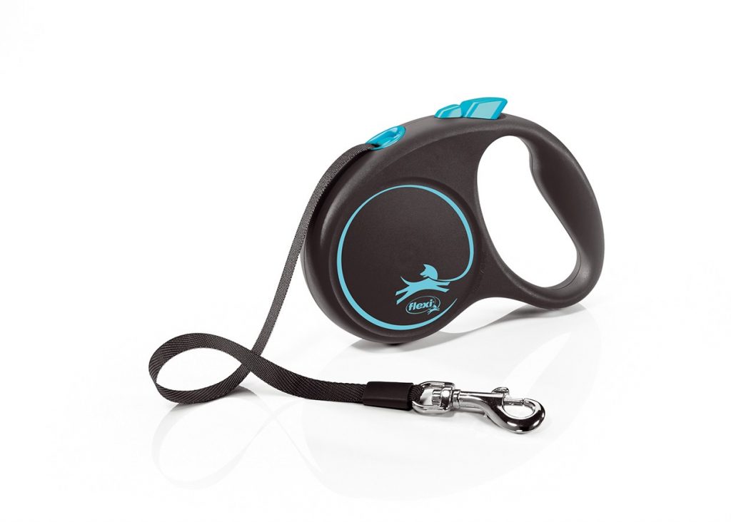 FLEXI DESIGN BLACK GUINZAGLIO FETTUCCIA S 5 MT BLU