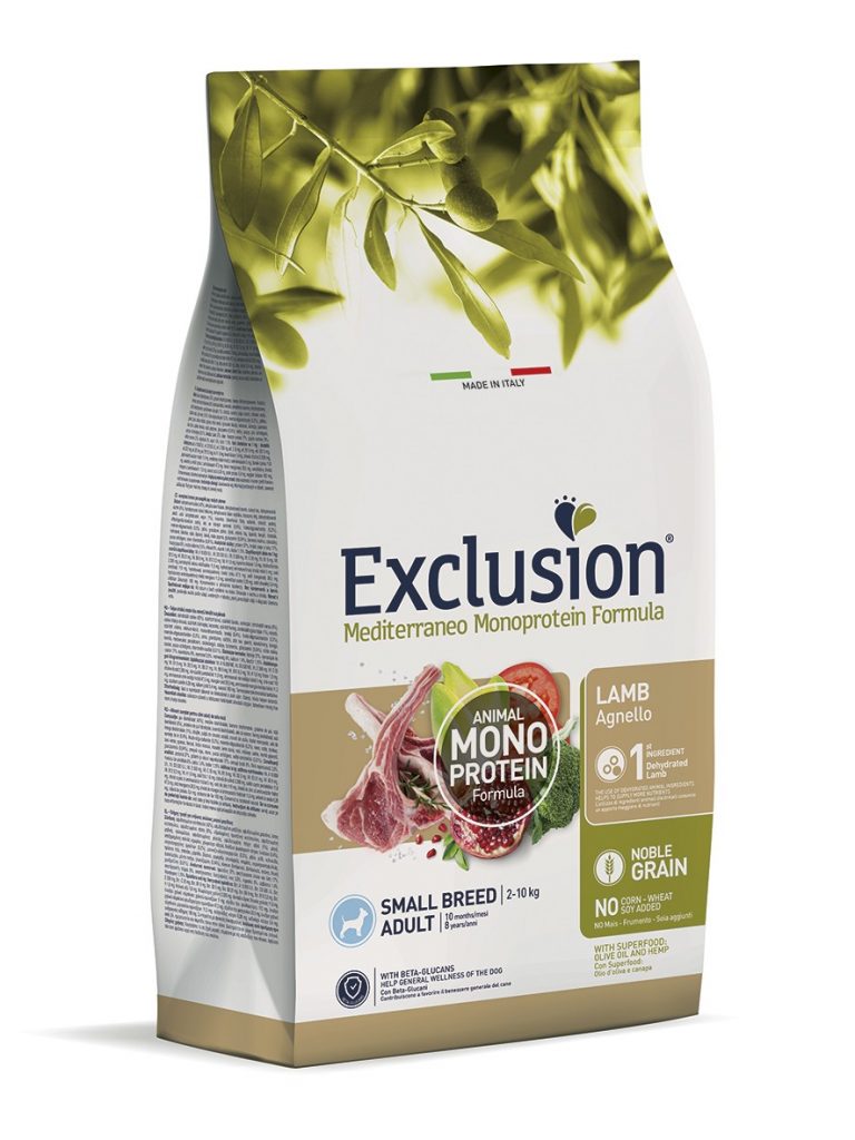 EXCLUSION DOG MEDITERRANEO ADULTO AGNELLO SMALL 7 KG