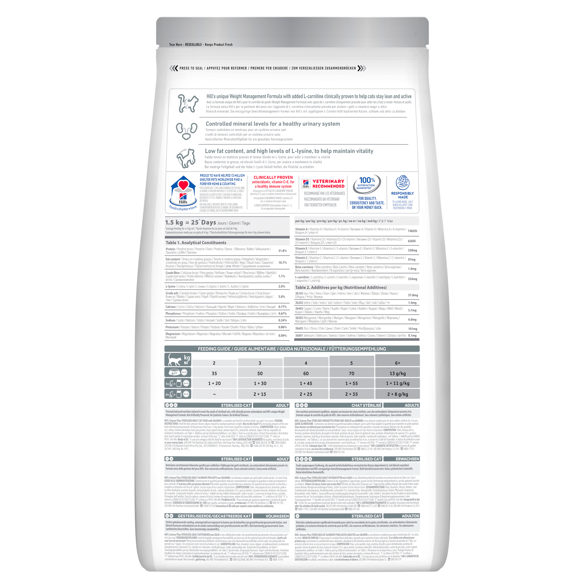 HILLS GATTO STERILIZED SALMONE 300 GR