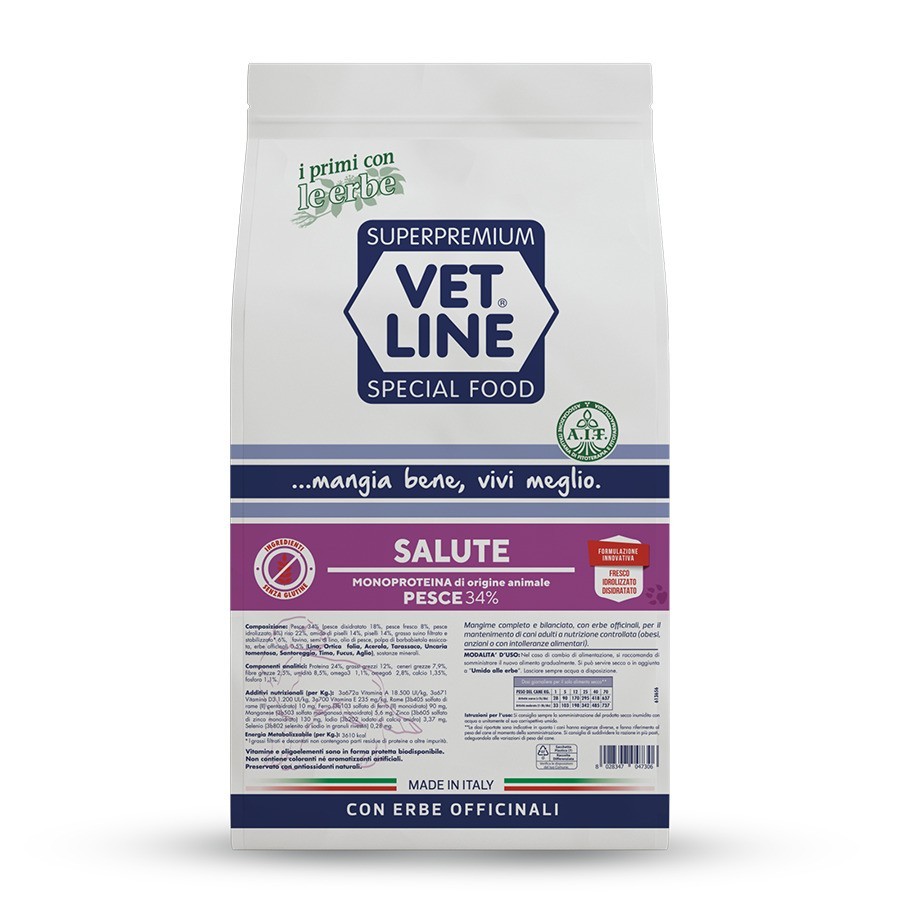 VET LINE SALUTE MEDIO MAXI PESCE 12,5 KG