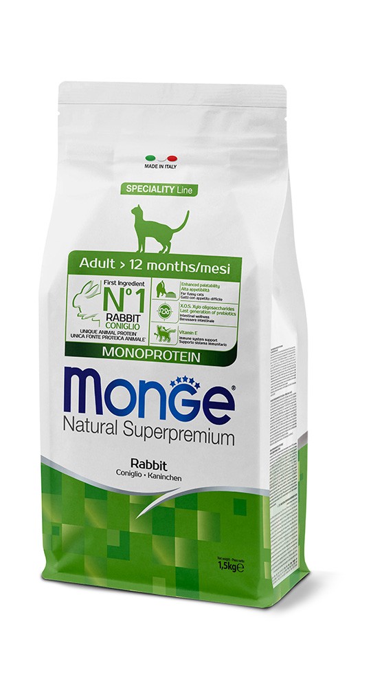 MONGE CAT ADULT CONIGLIO 1,5 KG