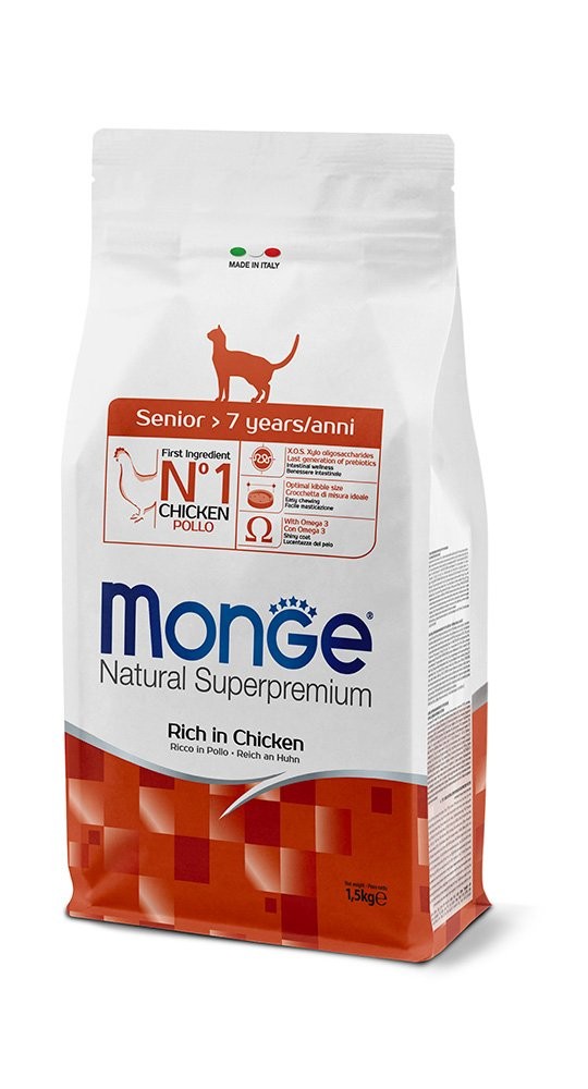 MONGE CAT SENIOR POLLO 1,5 KG