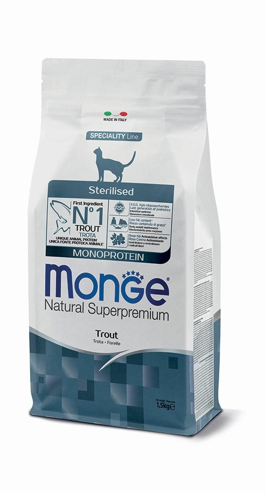 MONGE CAT STERILIZED TROTA 400 GR