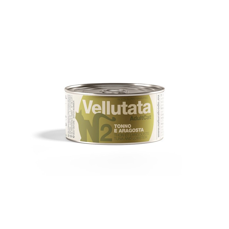 NATURAL CODE GATTO VELLUTATA TONNO E ARAGOSTA LATTINA 85 GR