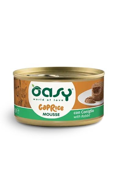 OASY CAT CAPRICE MOUSSE CONIGLIO LATTINA 85 GR