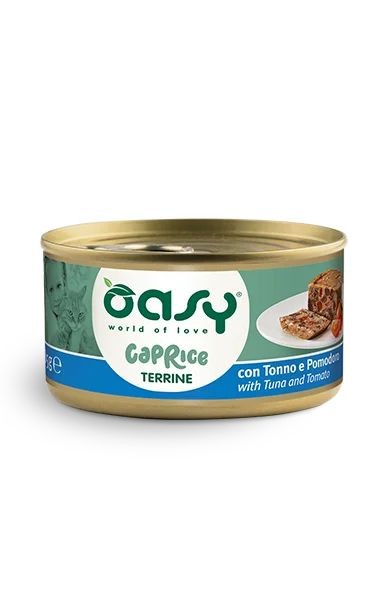 OASY CAT CAPRICE TERRINA TONNO E POMODORO LATTINA 85 GR