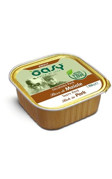 OASY DOG DELIZIOSO PATE' MAIALE VASCHETTA 150 GR