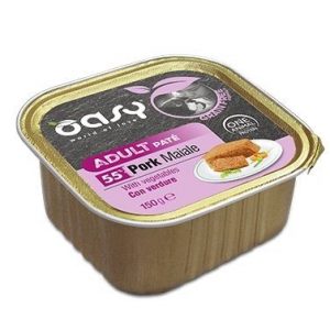 Oasy Cane Grain Free Adult Maiale E Verdure Vaschetta 150 Gr