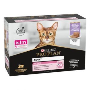 PRO PLAN CAT DELICATE ADULT TACCHINO IN SALSA MULTIPACK 10X85 GR