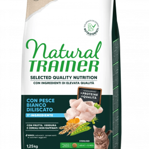 TRAINER NATURAL SELECTED CAT STERILIZED PESCE 1,25 KG
