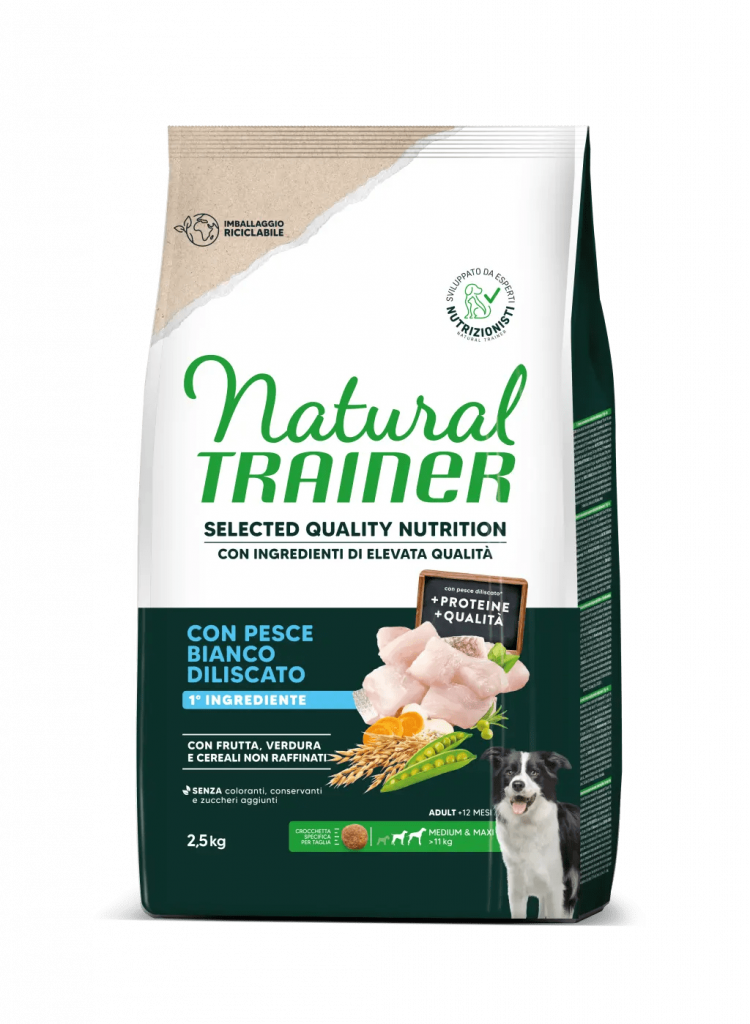 TRAINER NATURAL SELECTED DOG ADULT MEDIO-MAXI PESCE 10 KG