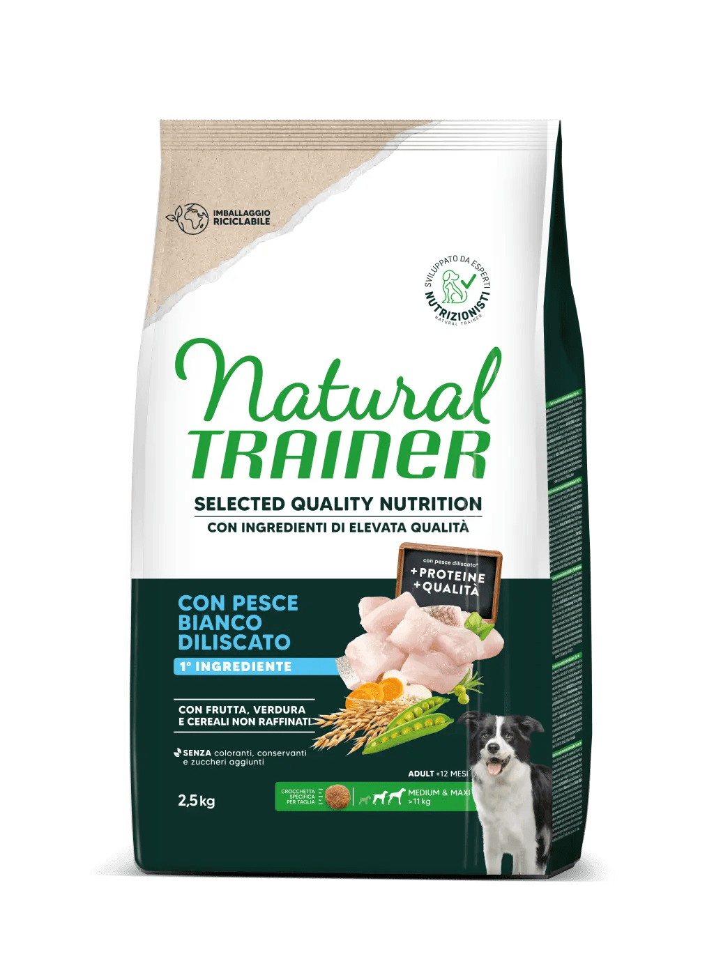 TRAINER NATURAL SELECTED DOG ADULT MEDIO-MAXI PESCE 10 KG