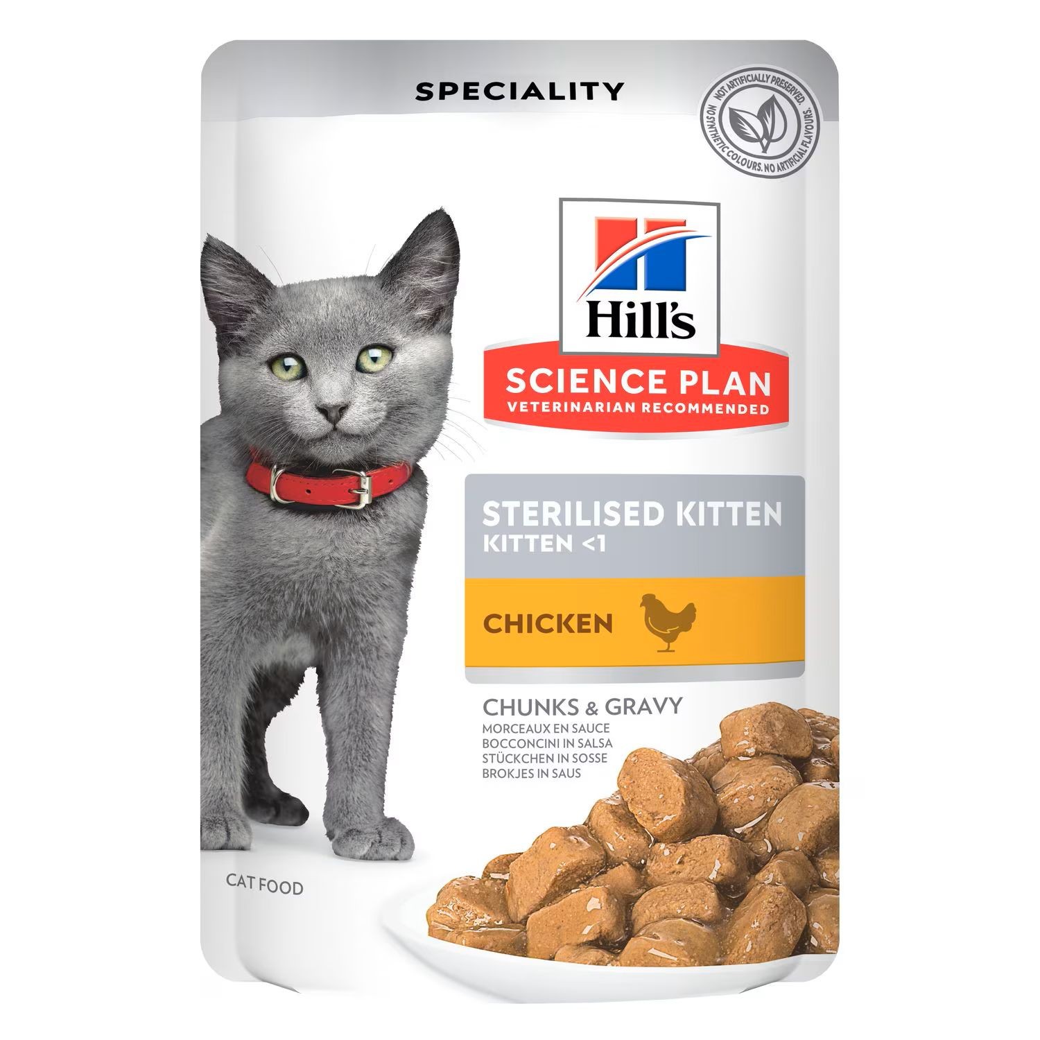 HILLS GATTO STERILIZED KITTEN POLLO BUSTINA 85 GR