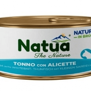 NATUA CAT TONNO CON ALICETTE IN BRODO LATTINA 85 GR