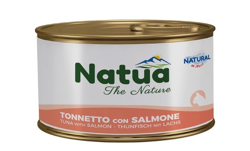 NATUA CAT TONNO CON SALMONE JELLY LATTINA 85 GR