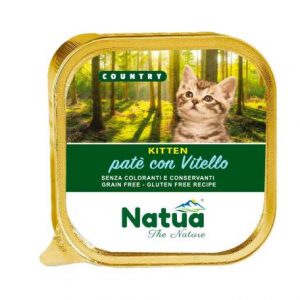 NATUA GATTINI KITTEN VITELLO VASCHETTA 100 GR