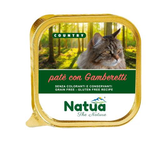 NATUA GATTO GAMBERETTI VASCHETTA 100 GR
