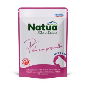 NATUA CAT KITTEN POLLO CON PROSCIUTTO BUSTINA 70 GR