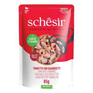 SCHESIR GATTO TONNETTO E GAMBERI JELLY BUSTINA 85 GR