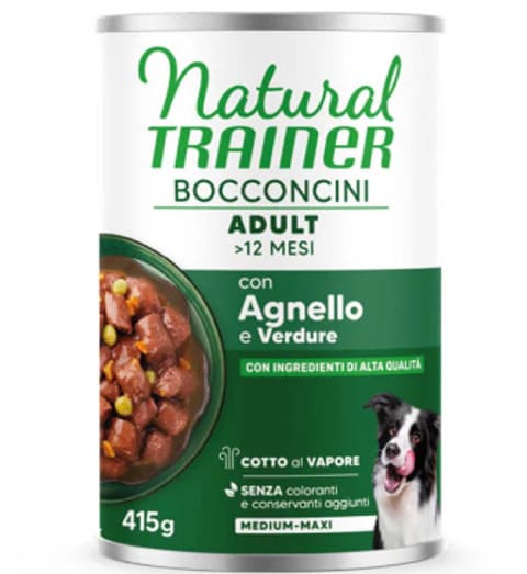 TRAINER NATURAL DOG BOCCONCINI AGNELLO LATTINA 415 GR