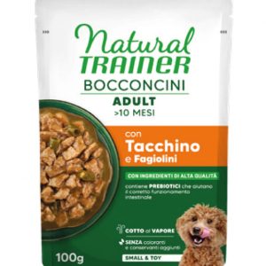 TRAINER NATURAL DOG BOCCONCINI tacchino BUSTA 100 GR (1)