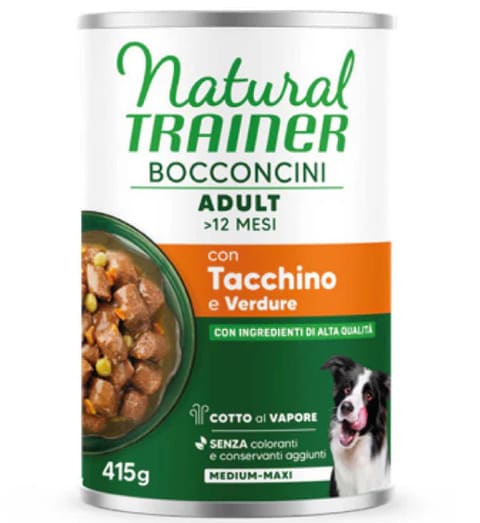 TRAINER NATURAL DOG BOCCONCINI tacchino LATTINA 415 GR
