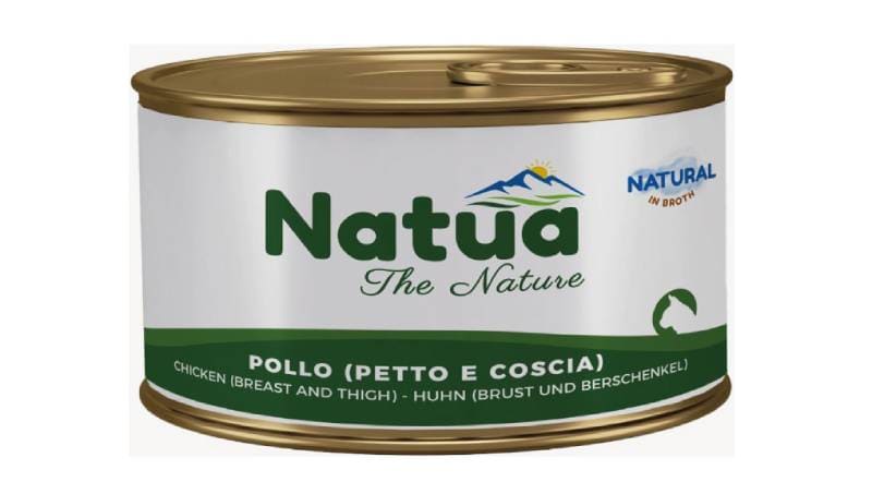 NATUA CAT POLLO PETTO E COSCIA IN BRODO LATTINA 85 GR