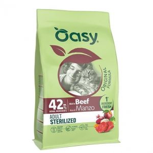 Oasy Cat Sterilized Adult Manzo 1,5 Kg