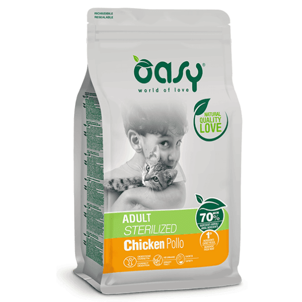 Oasy Cat Sterilized Adult Pollo 1,5 Kg