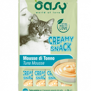 Oasy Snack Cat Creamy Tonno 4 x 15 Gr