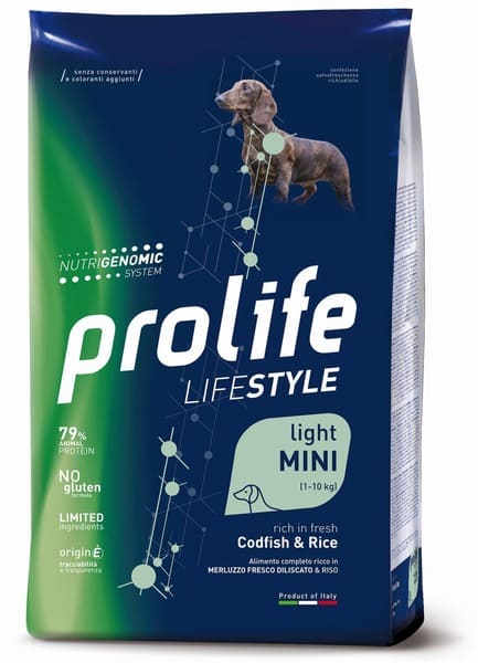Prolife Dog Adult Light Mini Merluzzo 2 Kg