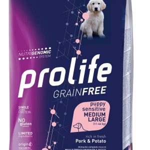 Prolife Dog Grain Free Puppy Maiale 10 Kg (1)