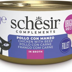 Schesir Gatto Pollo E Manzo In Brodo Lattina 70 Gr