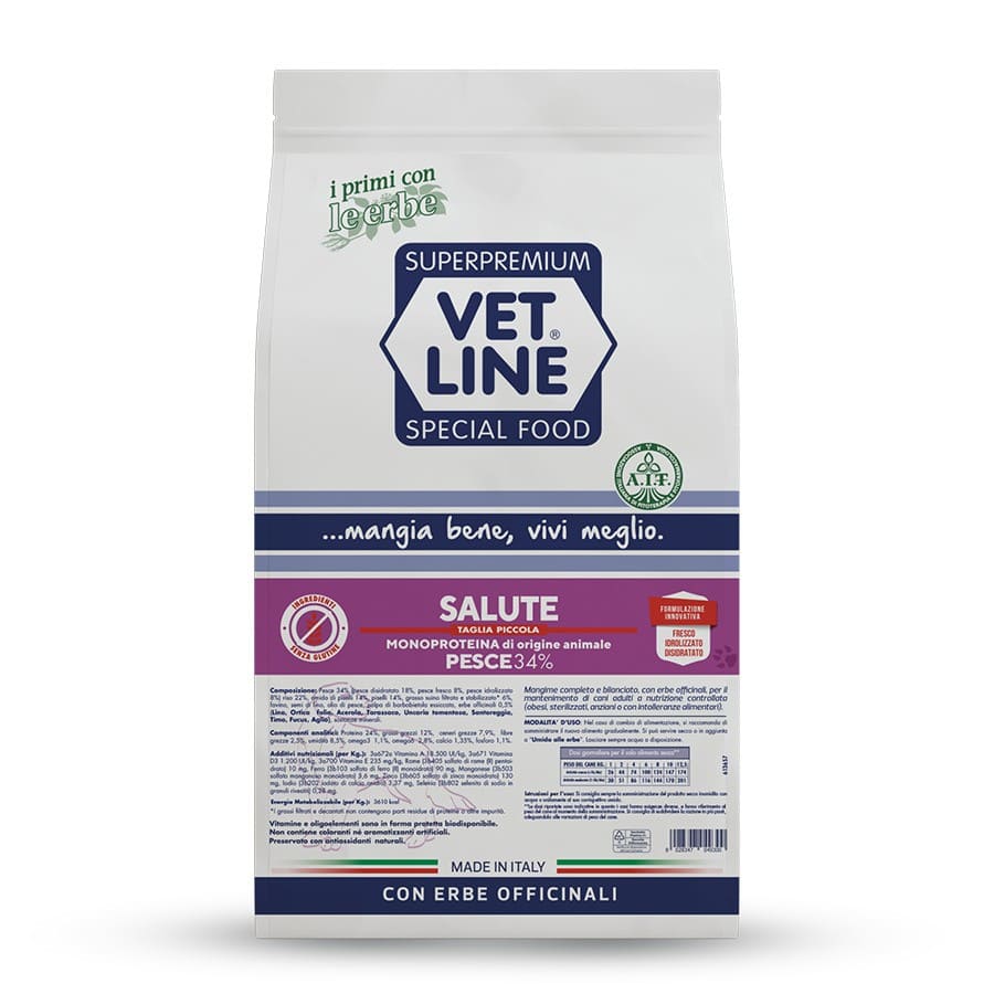VET LINE SALUTE MINI PESCE 12,5 KG