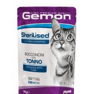 Gemon Cat Sterilized Con Bocconcini Tonno Busta 100 Gr