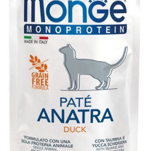 Monge Cat Pate' Adult Anatra Bustina 85 Gr