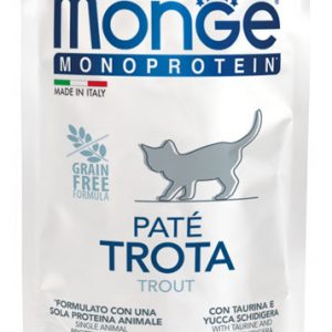 Monge Cat Pate' Kitten Trota Bustina 85 Gr